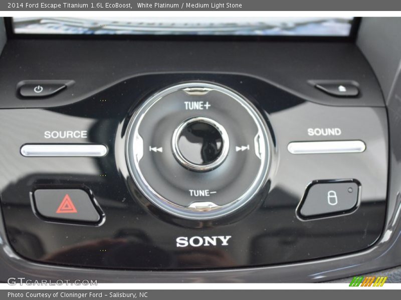 White Platinum / Medium Light Stone 2014 Ford Escape Titanium 1.6L EcoBoost