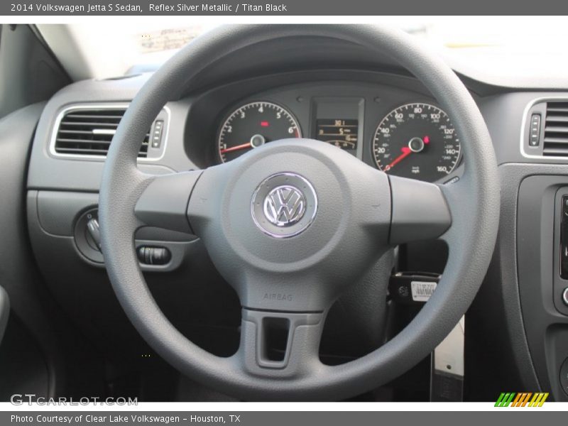 Reflex Silver Metallic / Titan Black 2014 Volkswagen Jetta S Sedan