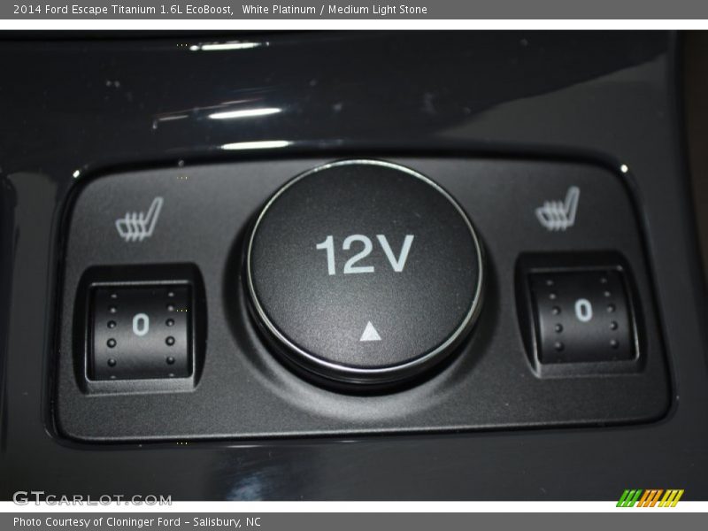 White Platinum / Medium Light Stone 2014 Ford Escape Titanium 1.6L EcoBoost