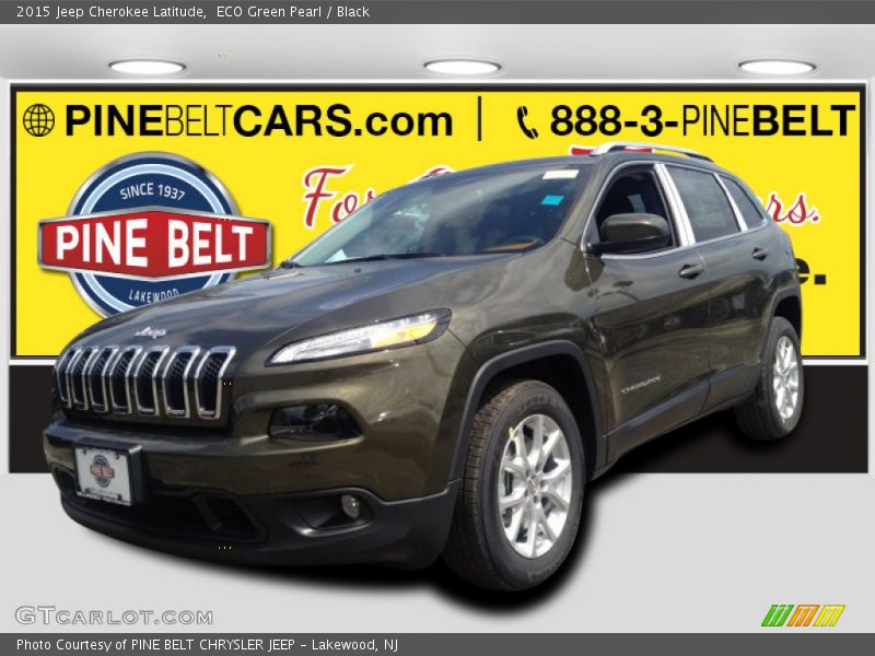 ECO Green Pearl / Black 2015 Jeep Cherokee Latitude