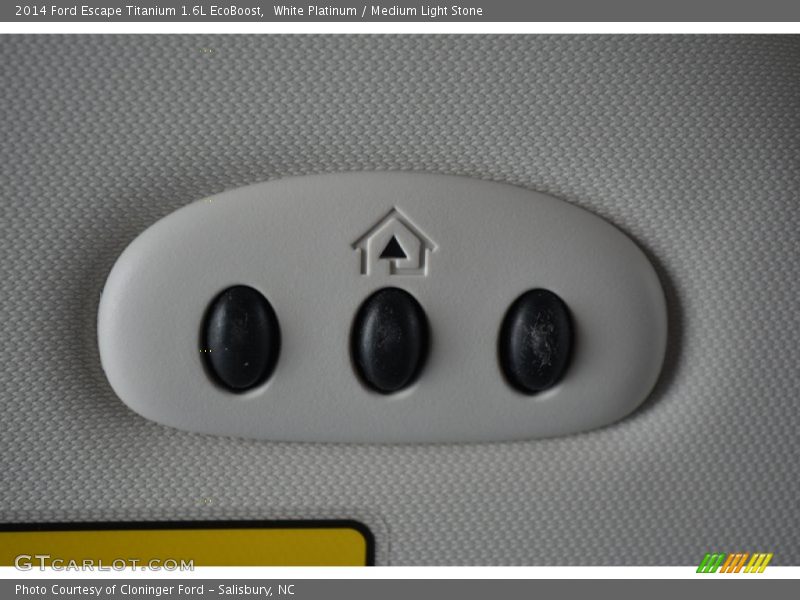 White Platinum / Medium Light Stone 2014 Ford Escape Titanium 1.6L EcoBoost
