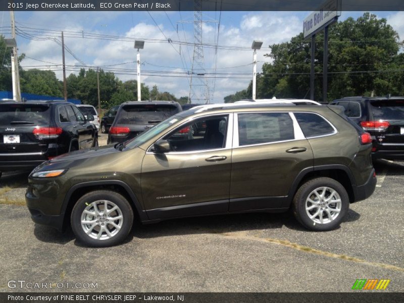 ECO Green Pearl / Black 2015 Jeep Cherokee Latitude