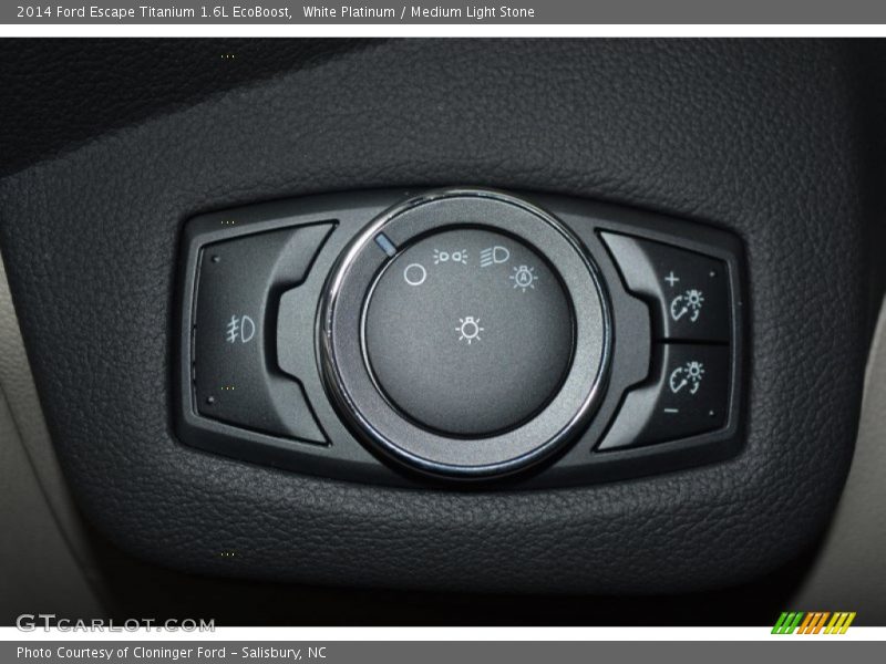 White Platinum / Medium Light Stone 2014 Ford Escape Titanium 1.6L EcoBoost