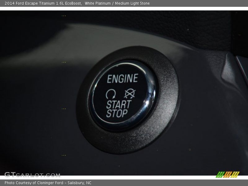 White Platinum / Medium Light Stone 2014 Ford Escape Titanium 1.6L EcoBoost