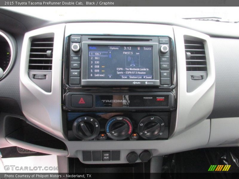 Black / Graphite 2015 Toyota Tacoma PreRunner Double Cab