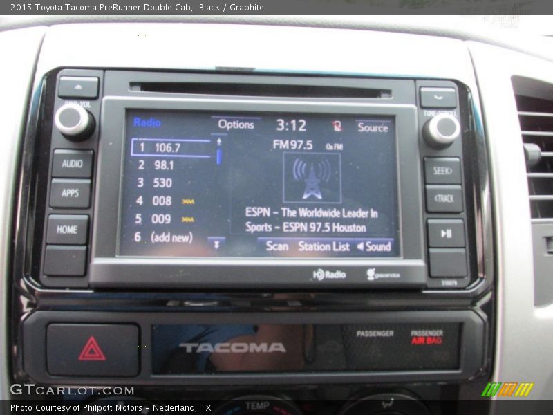 Controls of 2015 Tacoma PreRunner Double Cab