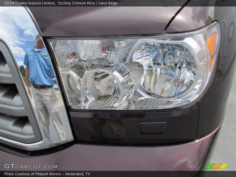 Sizzling Crimson Mica / Sand Beige 2014 Toyota Sequoia Limited