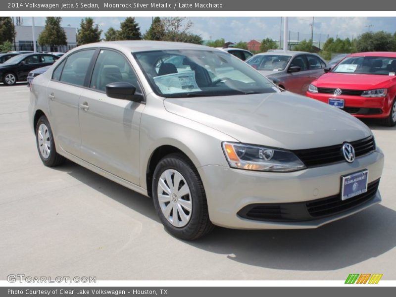 Moonrock Silver Metallic / Latte Macchiato 2014 Volkswagen Jetta S Sedan