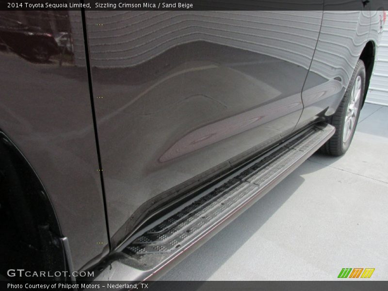 Sizzling Crimson Mica / Sand Beige 2014 Toyota Sequoia Limited