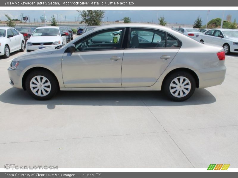 Moonrock Silver Metallic / Latte Macchiato 2014 Volkswagen Jetta S Sedan