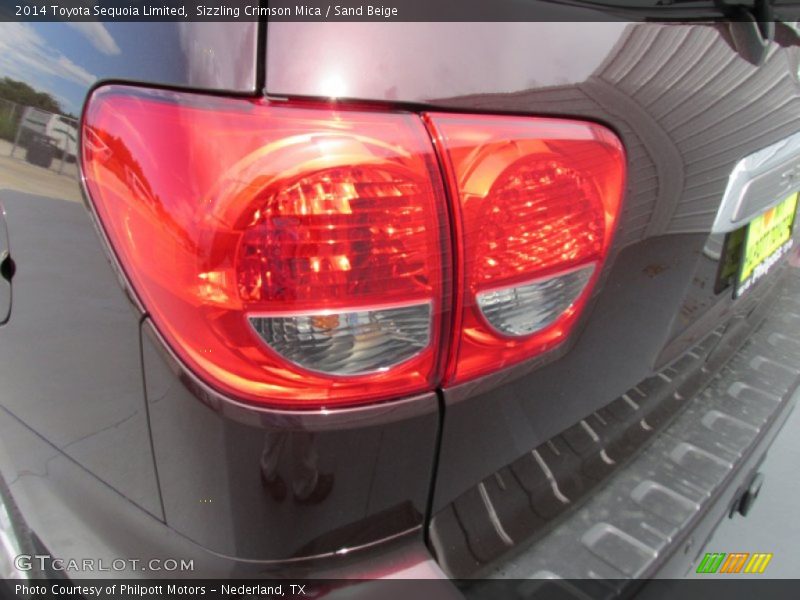Sizzling Crimson Mica / Sand Beige 2014 Toyota Sequoia Limited