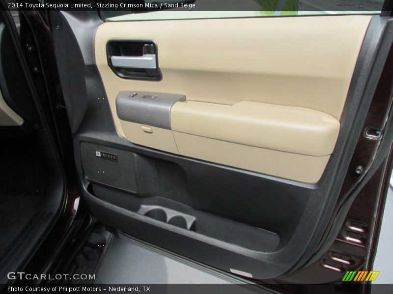 Sizzling Crimson Mica / Sand Beige 2014 Toyota Sequoia Limited