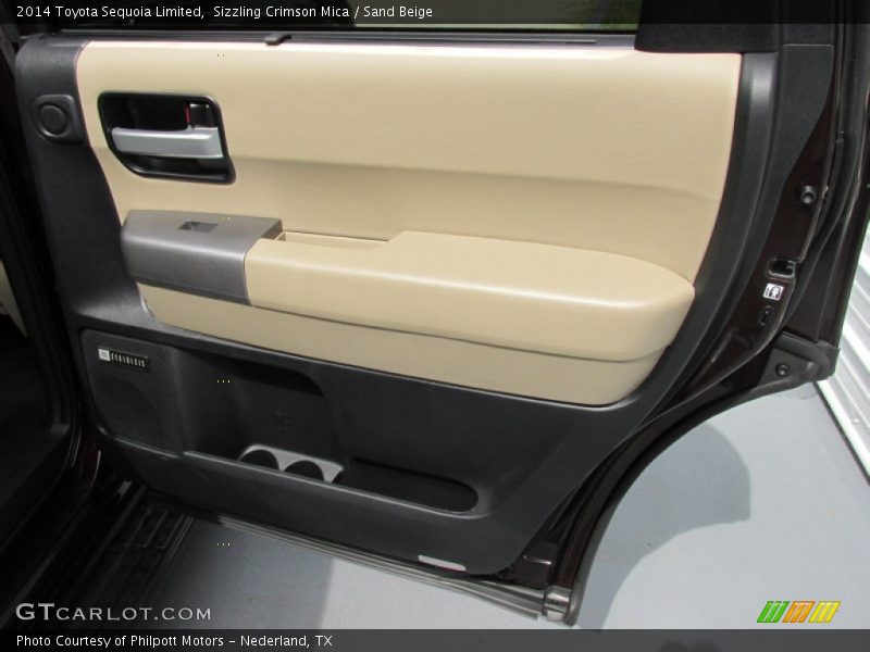 Sizzling Crimson Mica / Sand Beige 2014 Toyota Sequoia Limited