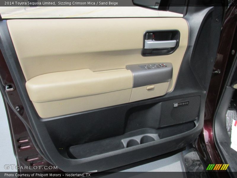 Sizzling Crimson Mica / Sand Beige 2014 Toyota Sequoia Limited