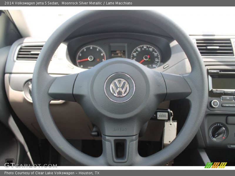 Moonrock Silver Metallic / Latte Macchiato 2014 Volkswagen Jetta S Sedan