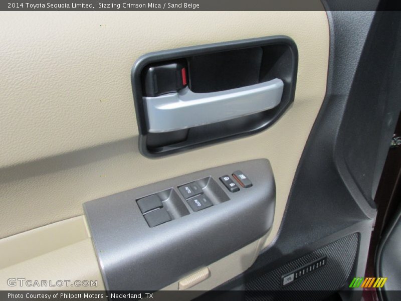 Sizzling Crimson Mica / Sand Beige 2014 Toyota Sequoia Limited