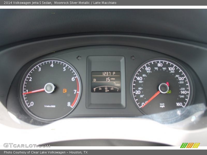 Moonrock Silver Metallic / Latte Macchiato 2014 Volkswagen Jetta S Sedan