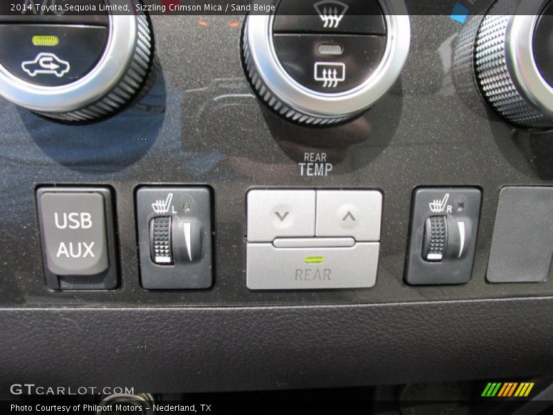 Sizzling Crimson Mica / Sand Beige 2014 Toyota Sequoia Limited