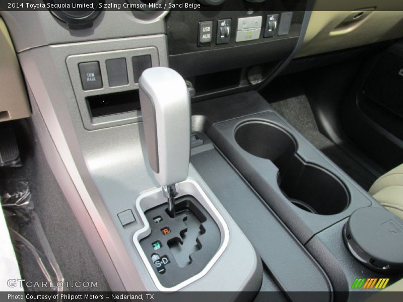 Sizzling Crimson Mica / Sand Beige 2014 Toyota Sequoia Limited