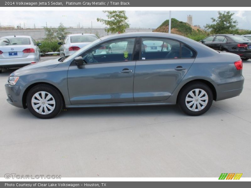 Platinum Gray Metallic / Titan Black 2014 Volkswagen Jetta S Sedan