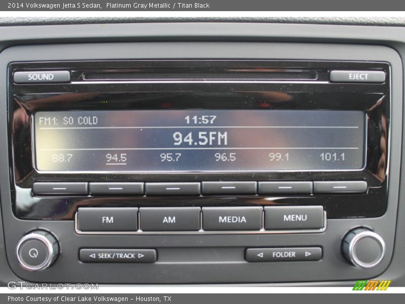 Platinum Gray Metallic / Titan Black 2014 Volkswagen Jetta S Sedan
