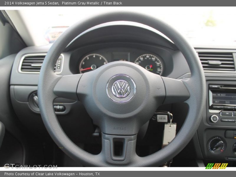 Platinum Gray Metallic / Titan Black 2014 Volkswagen Jetta S Sedan