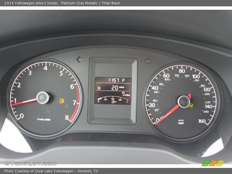 Platinum Gray Metallic / Titan Black 2014 Volkswagen Jetta S Sedan