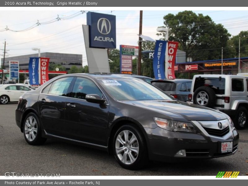 Grigio Metallic / Ebony 2010 Acura RL Technology