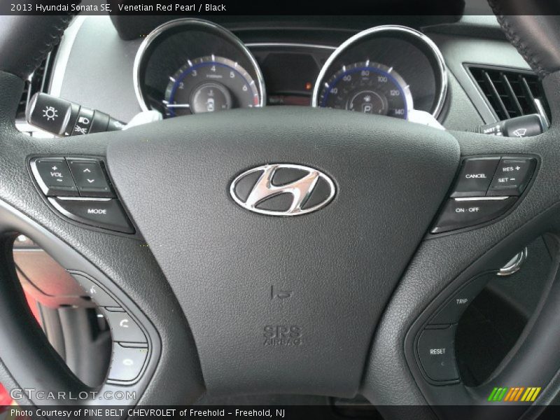 Venetian Red Pearl / Black 2013 Hyundai Sonata SE