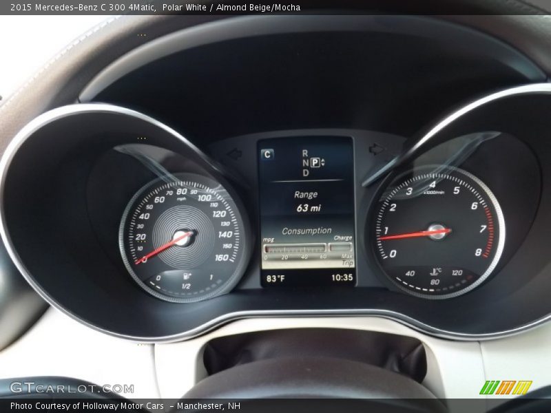 Polar White / Almond Beige/Mocha 2015 Mercedes-Benz C 300 4Matic