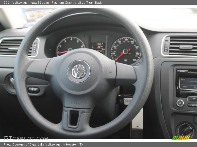 Platinum Gray Metallic / Titan Black 2014 Volkswagen Jetta S Sedan