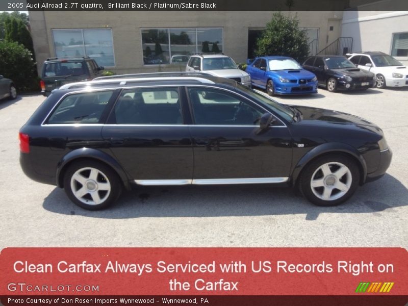 Brilliant Black / Platinum/Sabre Black 2005 Audi Allroad 2.7T quattro