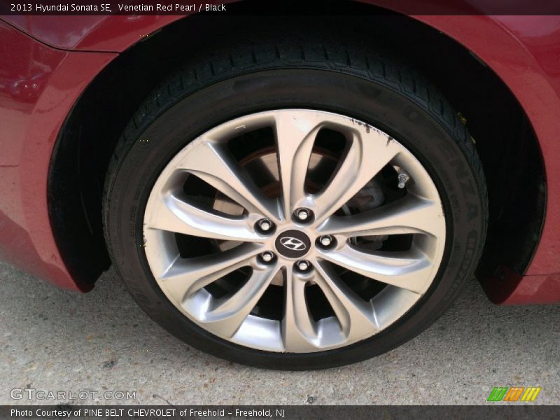 Venetian Red Pearl / Black 2013 Hyundai Sonata SE