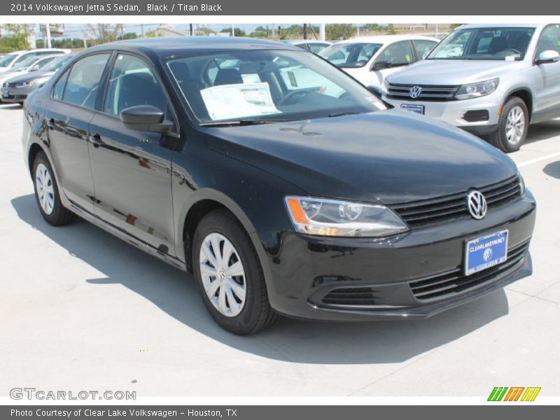 Black / Titan Black 2014 Volkswagen Jetta S Sedan