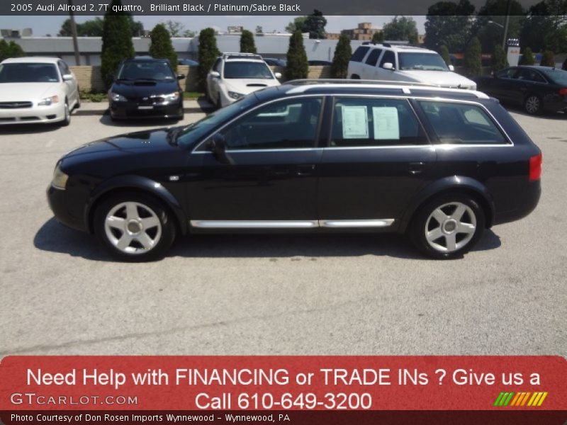 Brilliant Black / Platinum/Sabre Black 2005 Audi Allroad 2.7T quattro