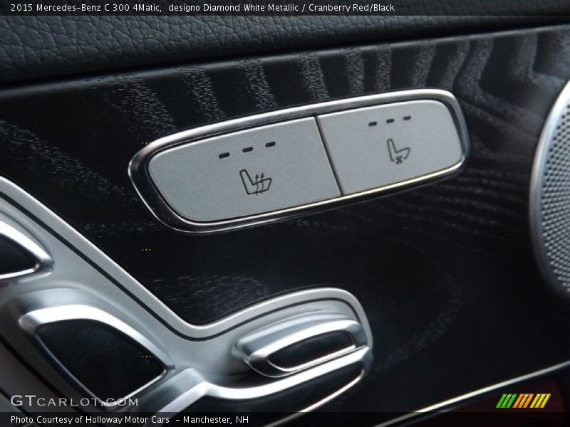 designo Diamond White Metallic / Cranberry Red/Black 2015 Mercedes-Benz C 300 4Matic