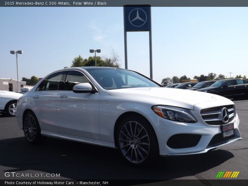 Polar White / Black 2015 Mercedes-Benz C 300 4Matic