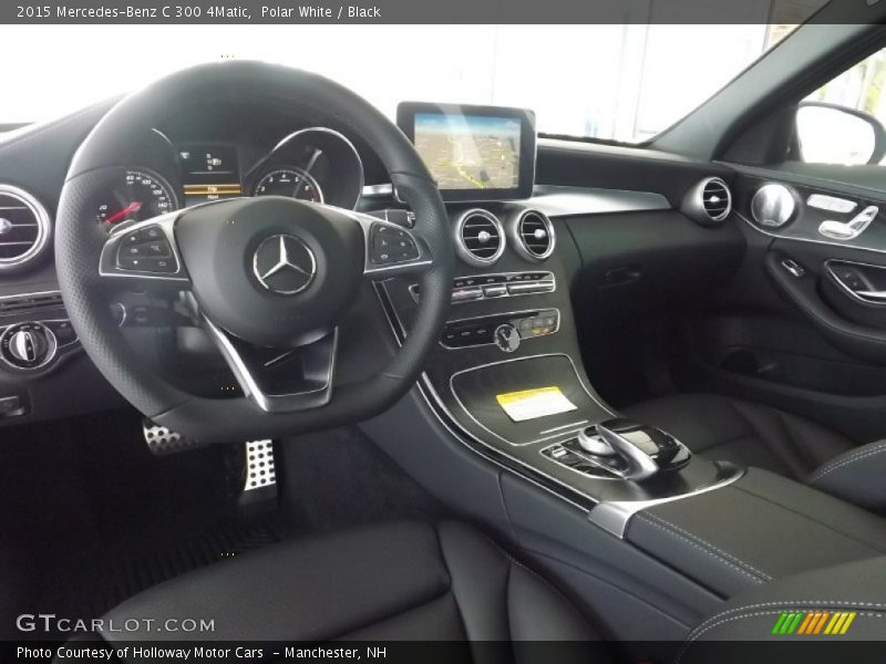 Polar White / Black 2015 Mercedes-Benz C 300 4Matic