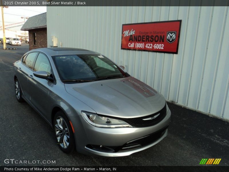 Billet Silver Metallic / Black 2015 Chrysler 200 S