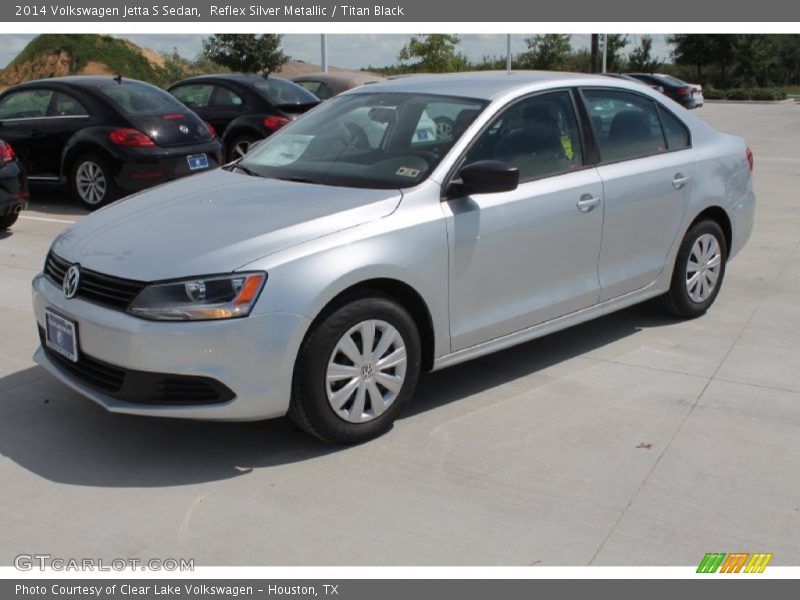 Reflex Silver Metallic / Titan Black 2014 Volkswagen Jetta S Sedan