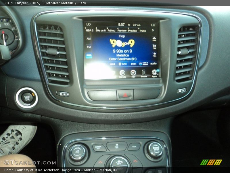 Billet Silver Metallic / Black 2015 Chrysler 200 S