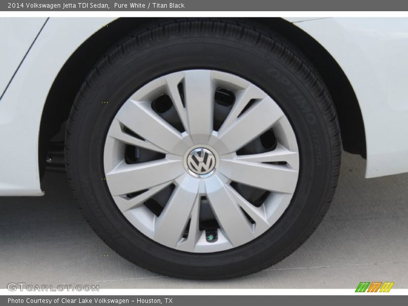 Pure White / Titan Black 2014 Volkswagen Jetta TDI Sedan