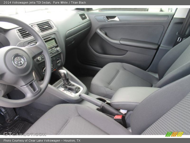 Pure White / Titan Black 2014 Volkswagen Jetta TDI Sedan