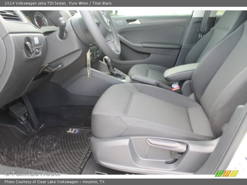 Pure White / Titan Black 2014 Volkswagen Jetta TDI Sedan