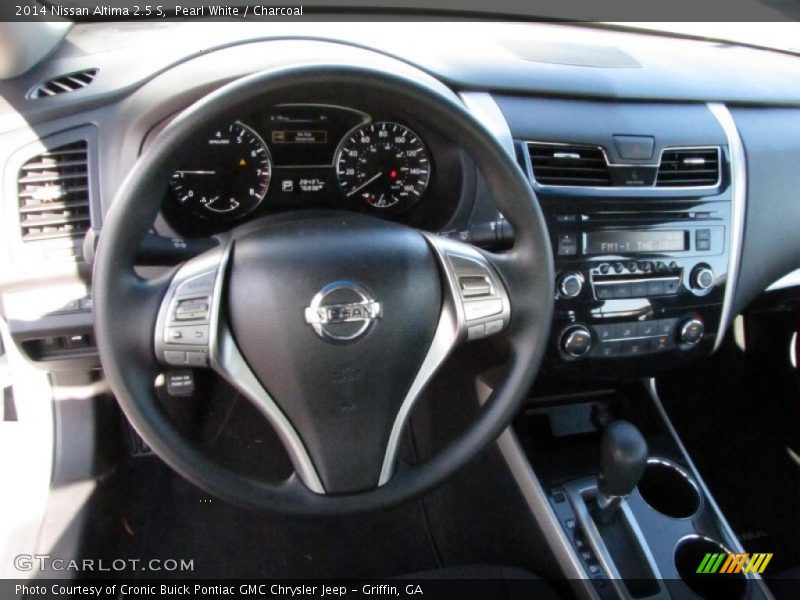 Pearl White / Charcoal 2014 Nissan Altima 2.5 S