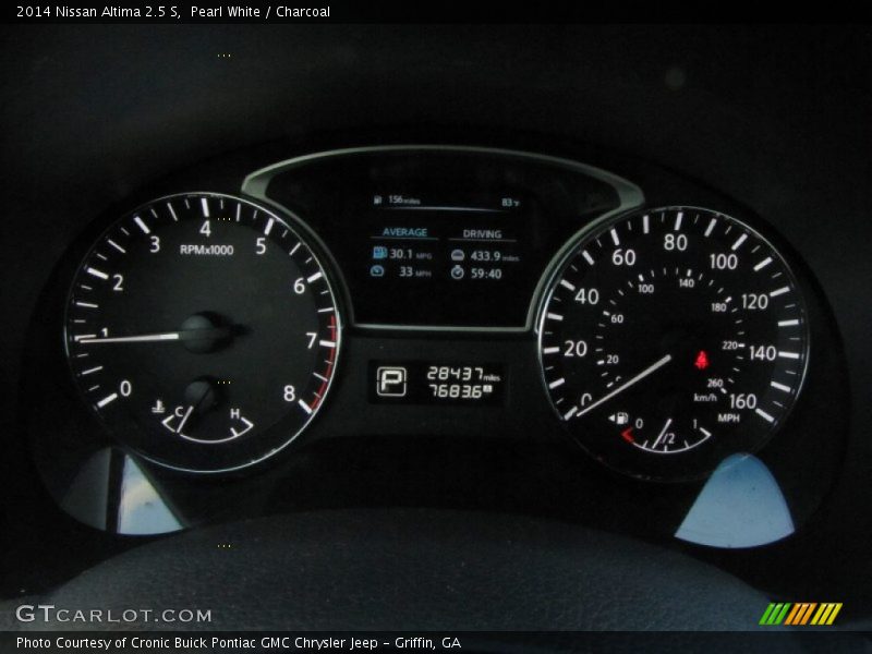 Pearl White / Charcoal 2014 Nissan Altima 2.5 S