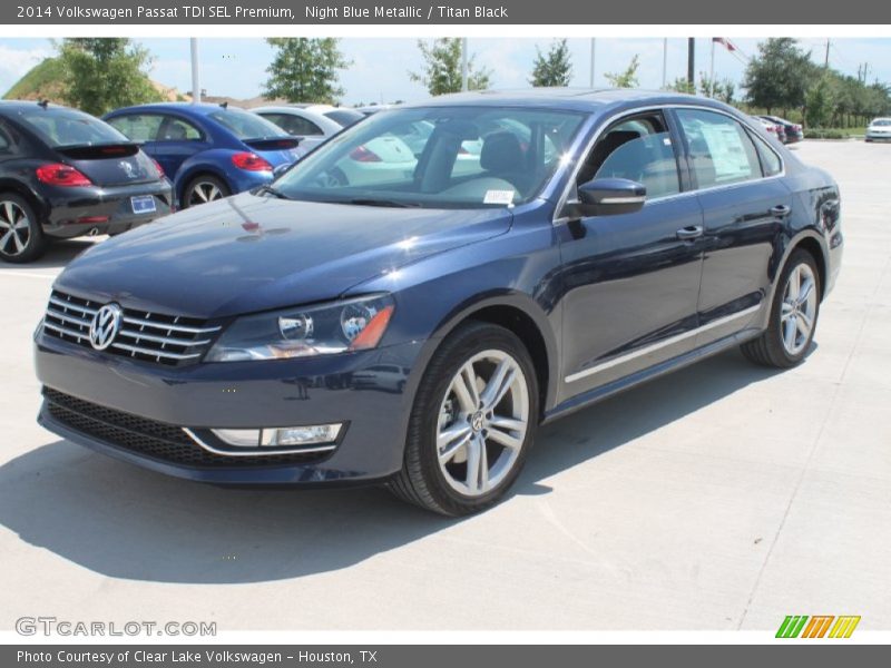 Night Blue Metallic / Titan Black 2014 Volkswagen Passat TDI SEL Premium