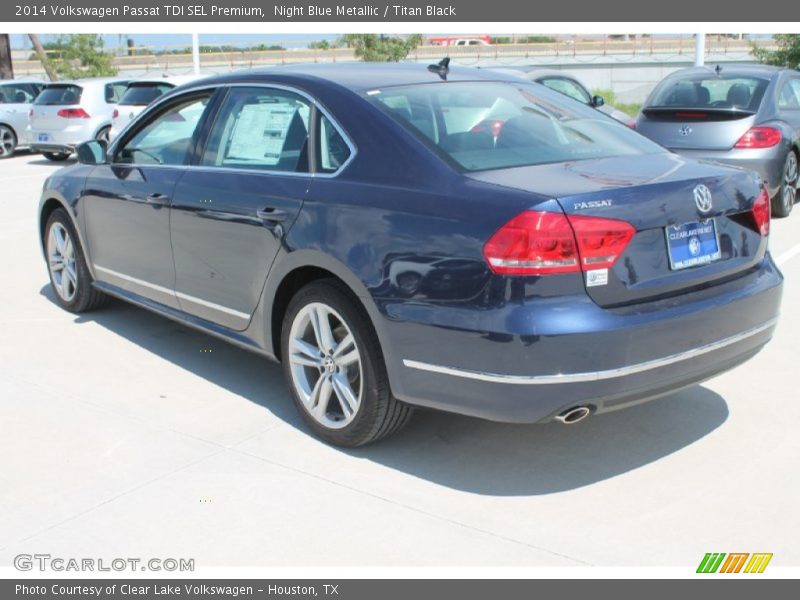Night Blue Metallic / Titan Black 2014 Volkswagen Passat TDI SEL Premium