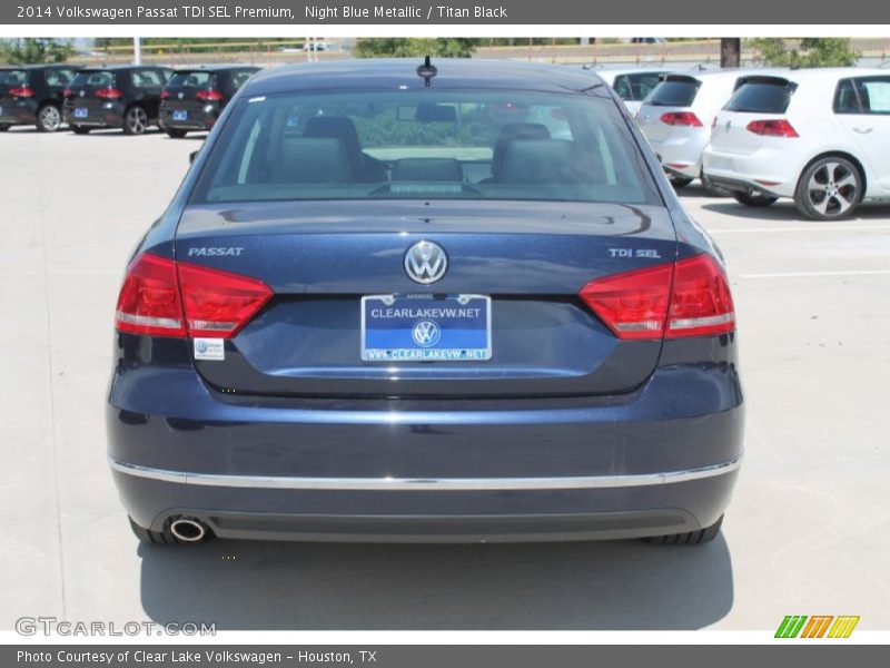 Night Blue Metallic / Titan Black 2014 Volkswagen Passat TDI SEL Premium