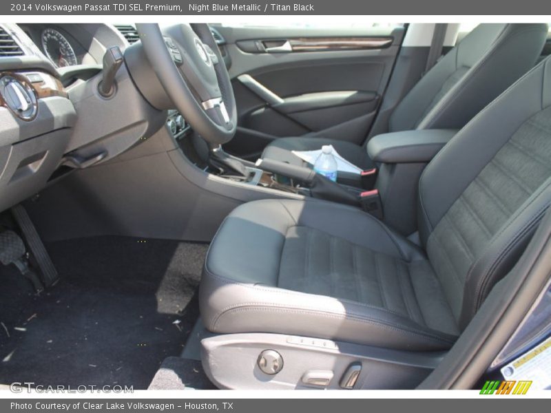 Night Blue Metallic / Titan Black 2014 Volkswagen Passat TDI SEL Premium